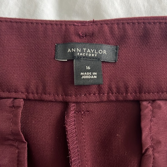 Burgundy Ann Taylor Dress Pants - Picture 4 of 5